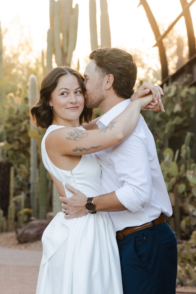 Couple's engagement portrait. 