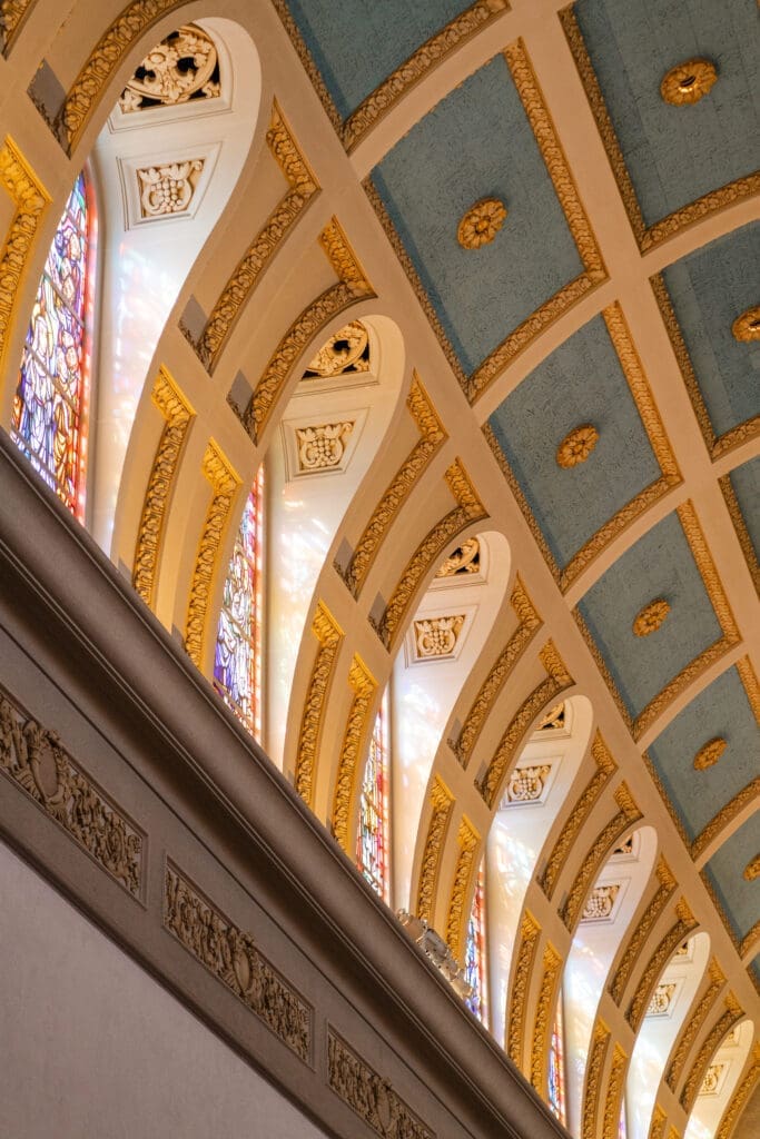 Stunning architectural details at Immaculata Catholic Church