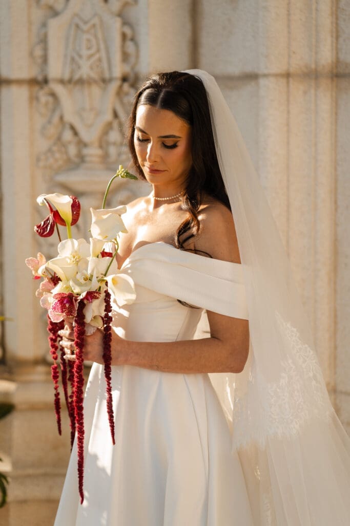 Timeless romantic bridal portrait