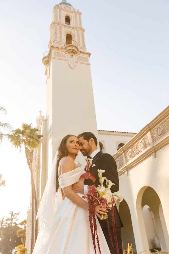 San Diego bride and groom portraits
